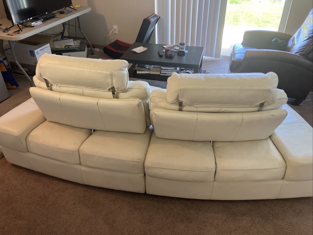 White Leather Couch