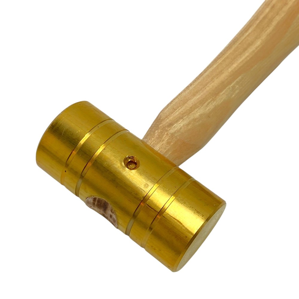 Carlyle Brass Hammer 8oz Hickory Handle