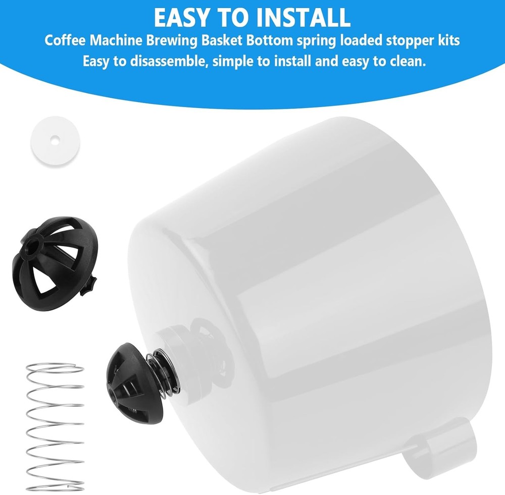 Coffee Machine Brewing Basket Bottom spring loaded stopper kits Fits for...