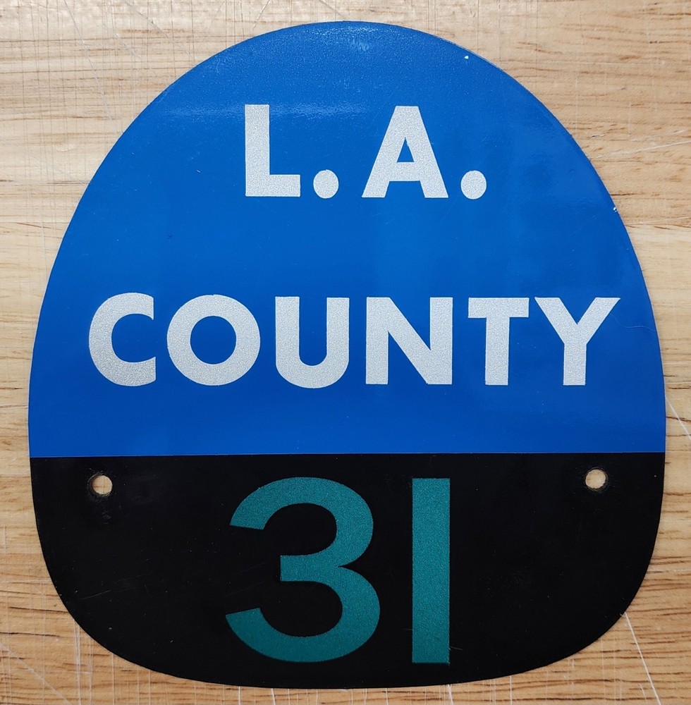 LA COUNTY 31 FIRE HELMET SHIELD
