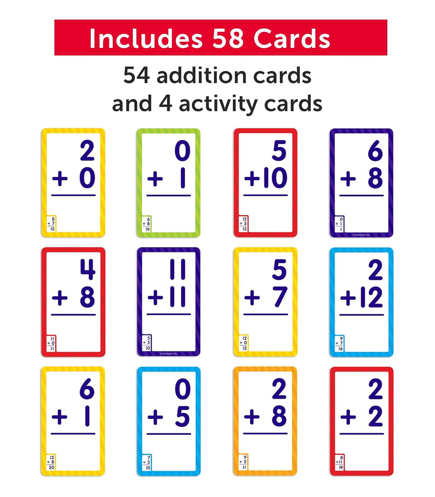 Flash Cards: Addition 0 - 12
