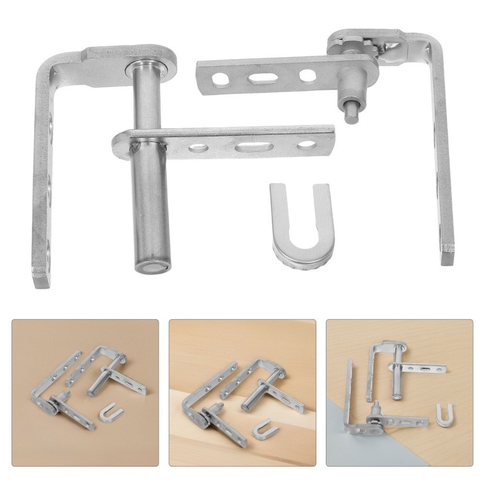 2 Pcs Swinging Door Hinges Self Closing Gravity Hardware Replacement