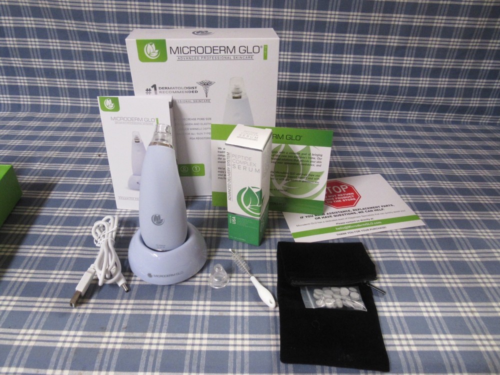 Microderm GLO MINI Premium Advanced Skincare Bundle/Serum 1 oz/Filters FREE SHIP