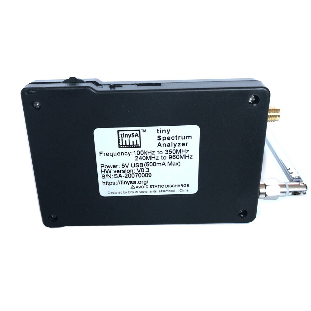 2,8" LCD 100khz-960mhz Touch Control Handheld Tiny Spectrum Analyzer tinysa Kit