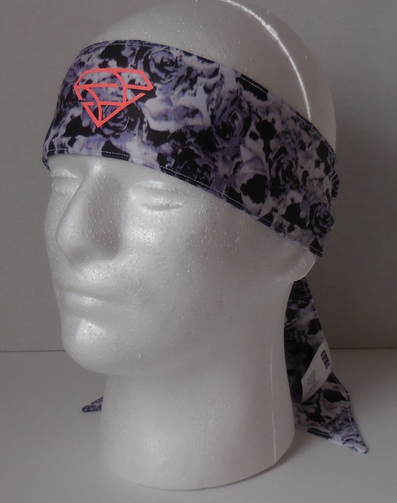 Nike Skylar Diggins Head Tie Printed Reversible Chalk Blue/Black/Bright Mango