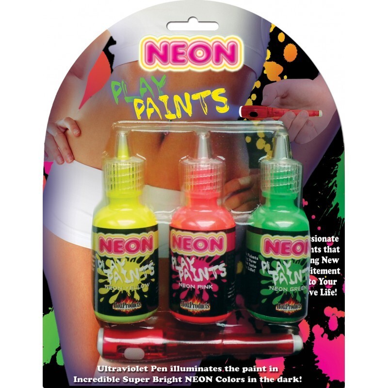 Neon Play Paints Black Light Reactive Couples Body Paint