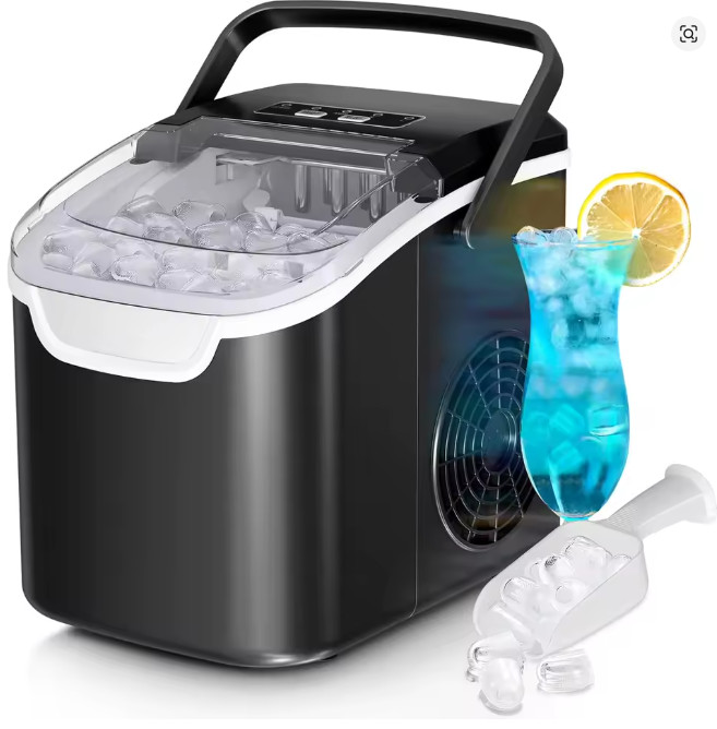 Countertop Ice Maker Machine Portable 26lb/Day Fast Ice Cube Maker