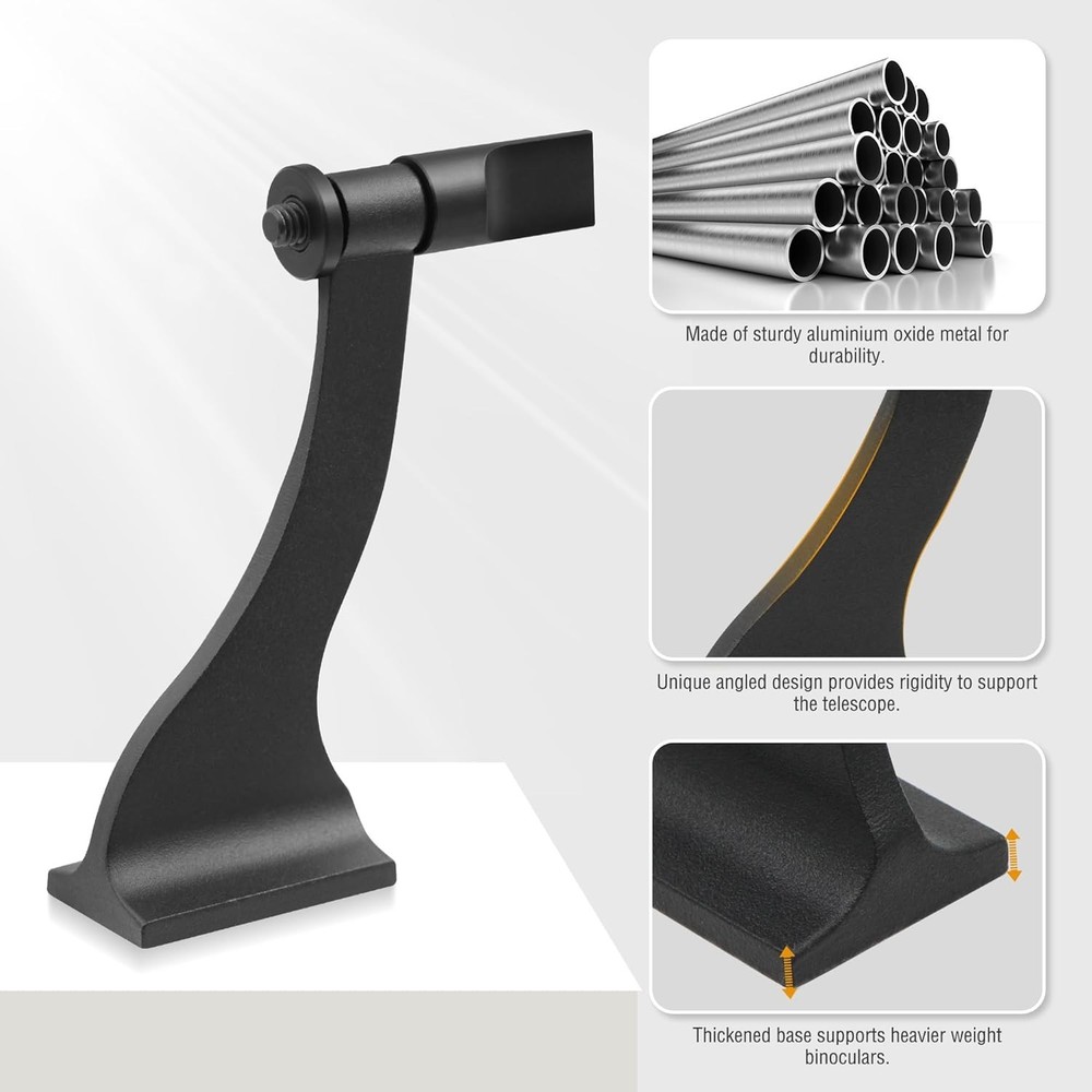 Binocular Tripod Adapter with Quick Release 1/4 Inch Threading Detachable Mount