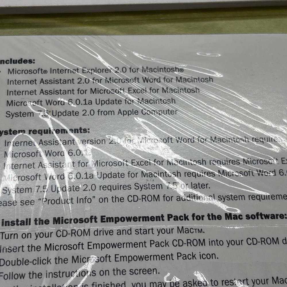 The Microsoft Empowerment Pack For The MAC CDROM