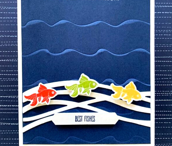 Stampin' Up RUFFLED Dynamic 6x6 3D Embossing Folder OCEAN WAVES Wavy Ruffles