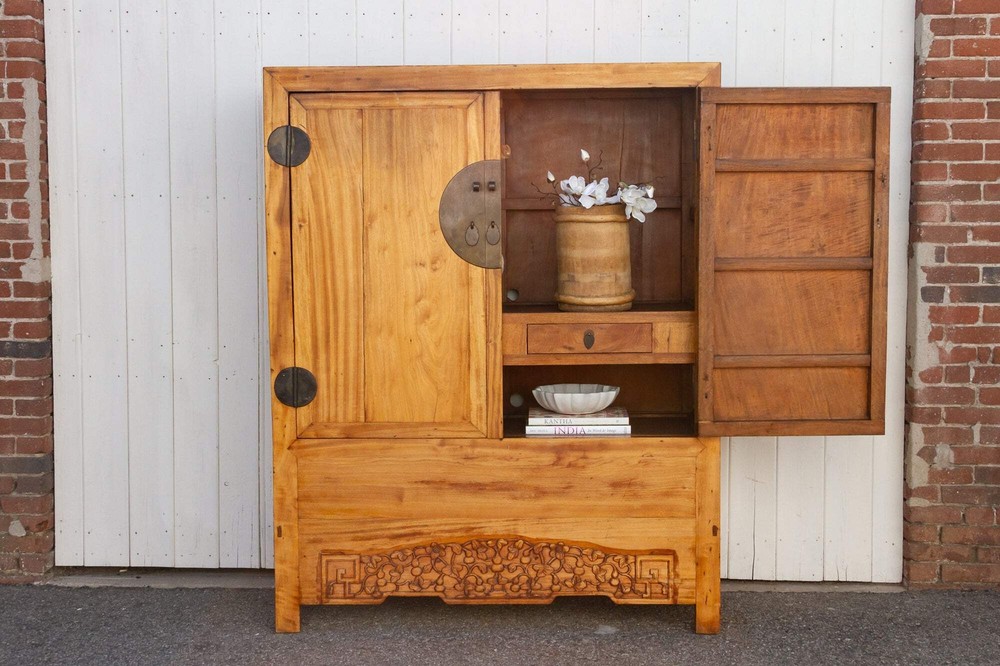 Antique Asian Cedar Armoire