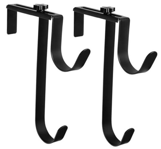 Pcs Double Pool Fence Hooks for Pool Equipment, Adjustable 2 Black-2 Hooks