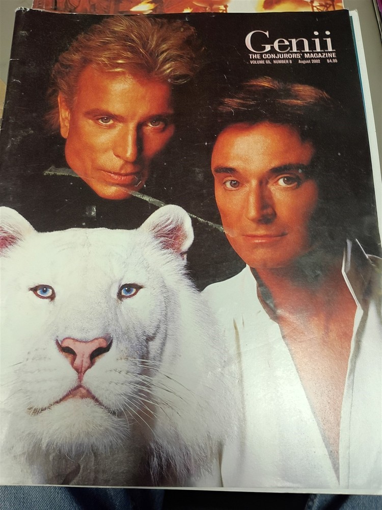 Siegfried & Roy Genii Magazine Issue August 2002