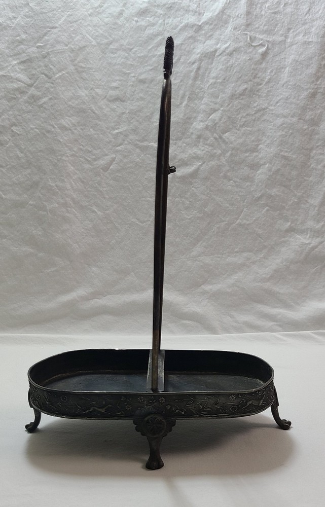 Silverplate Frame For DOUBLE  Pickle Castor Set Victorian Vintage