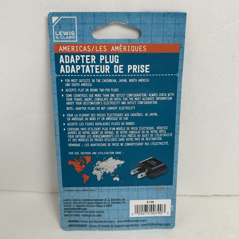 Lewis N Clark Americas Japan Adapter Plug