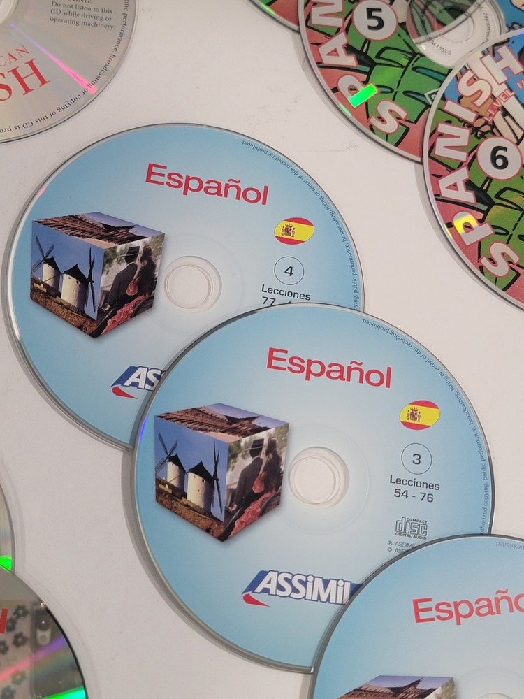 35 Spanish Loose Language PC CD-ROMs & Audio CDs - Living Language Learning