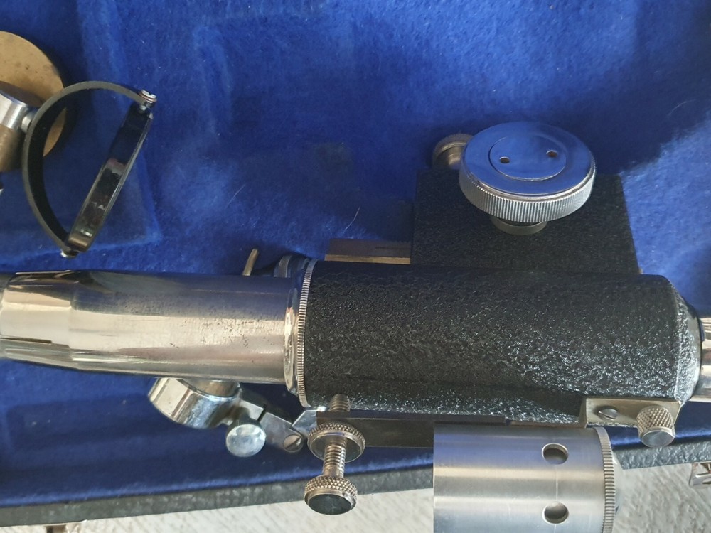 Antique Microscope Parts In Original Case To Identify