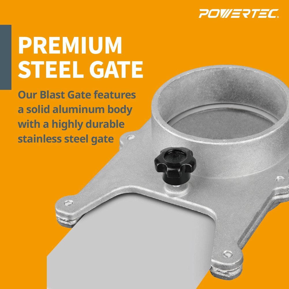 POWERTEC Aluminum Blast Gate 3" (70165)