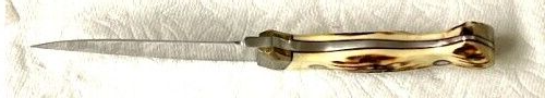 VERY NICE J. SORNBERGER DROP POINT STAG HANDLED KNIFE