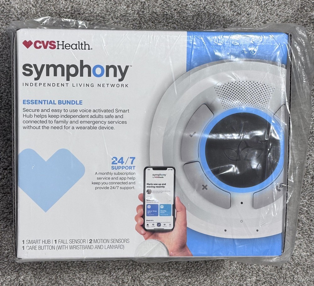 CVS Symphony Essential Bundle New Fall Sensor Motion Sensor Care Button