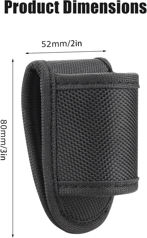 Flashlight Holster for Duty Belt, Open Top D Cell Compact Light Holder Case