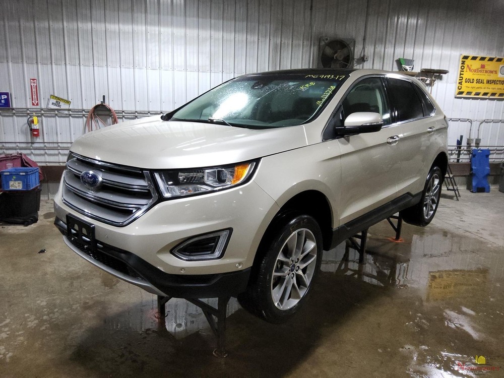 2017 Ford Edge Driver Front Headrest Only Tan Leather
