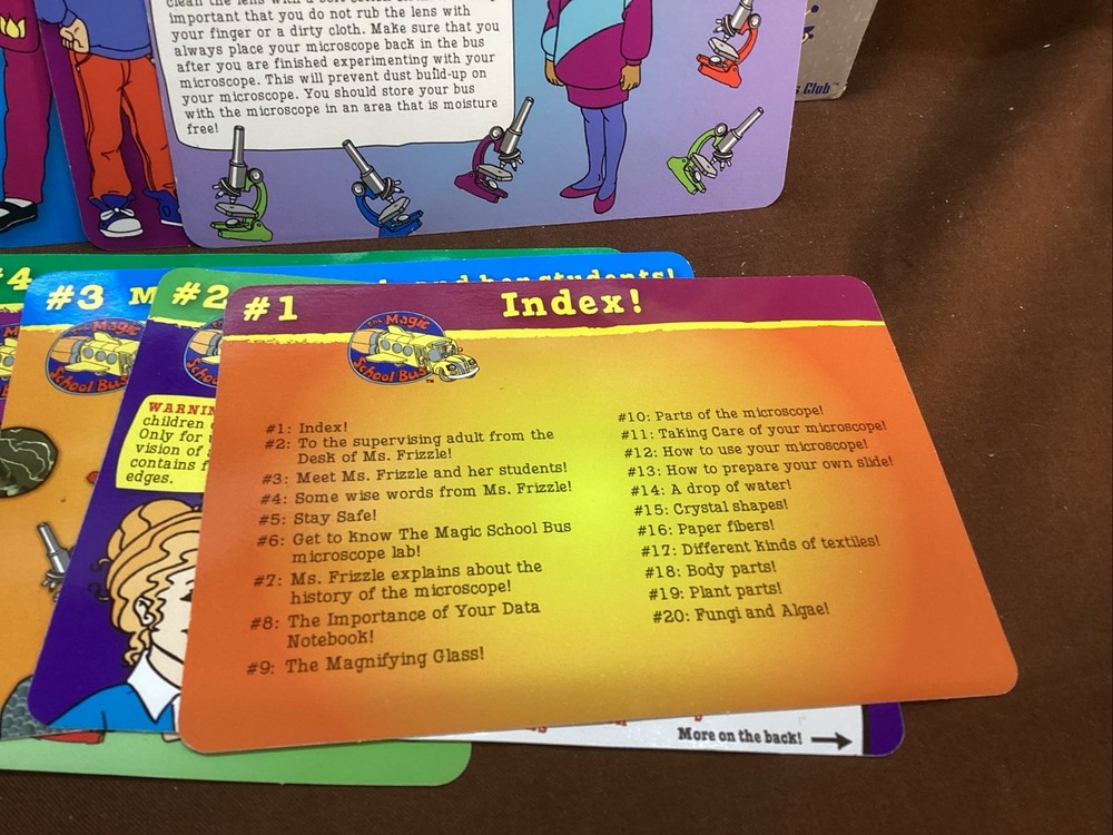 The Magic School Bus Microscope Lab Scholastic Mrs Frizzle Science Learning Kit