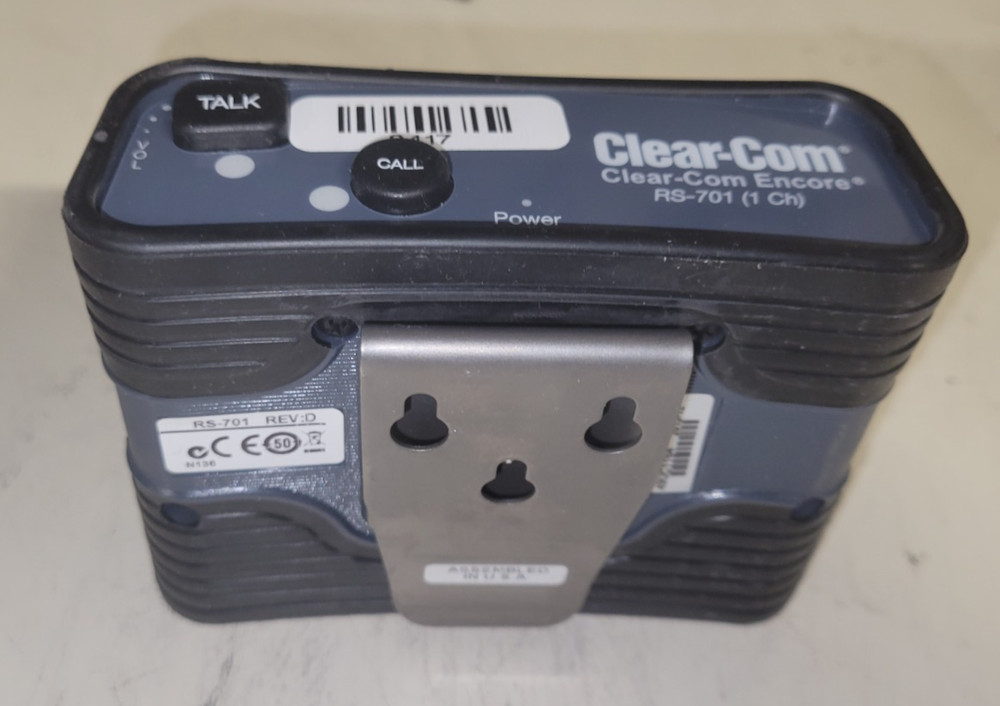 Clear-Com RS-701 Single-Channel Standard Beltpack