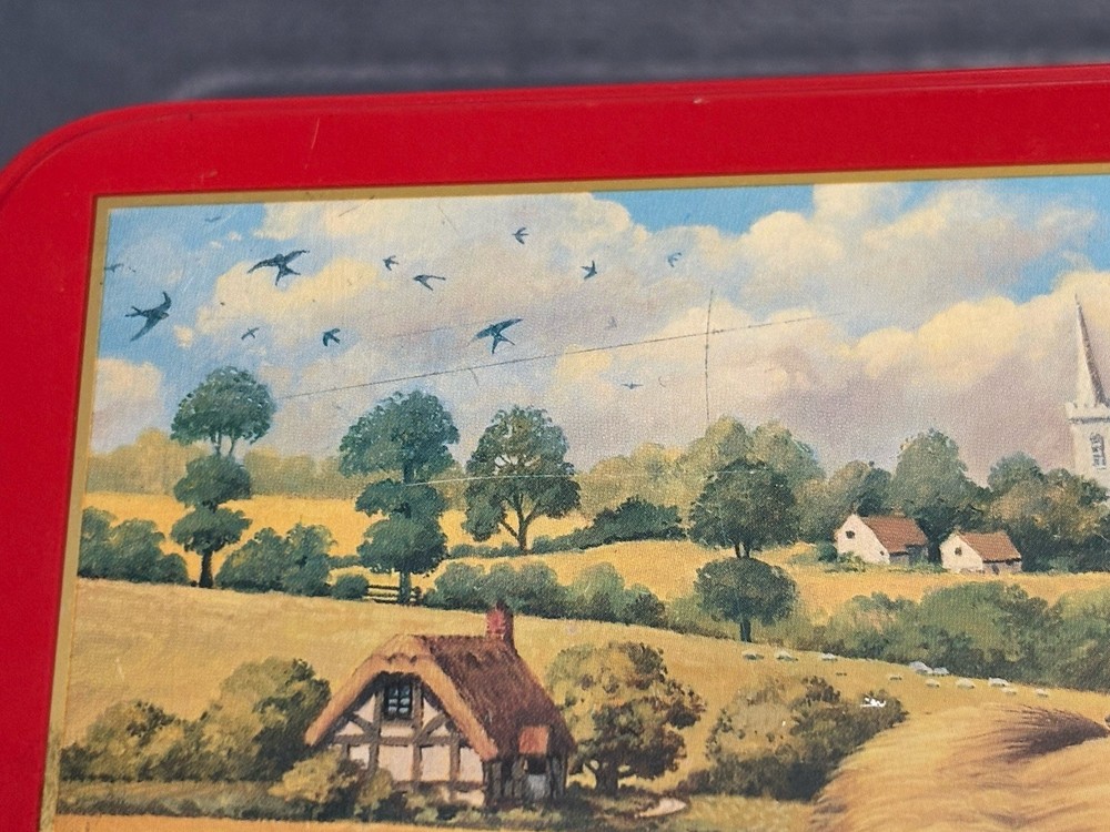 VTG Crabtree & Evenlyn Decorative Storage Tin 10.5” X 7” EMPTY