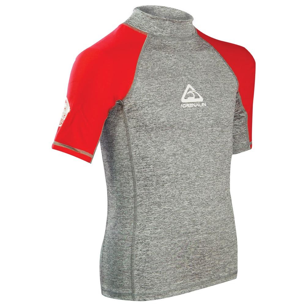 Adrenalin Beach Junior Short Sleeve Rashie (Red) - Size 4