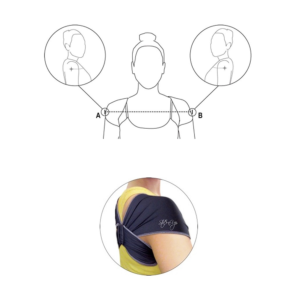 STR8-N-UP POSTURE TRAINING BAND, BLACK, LARGE