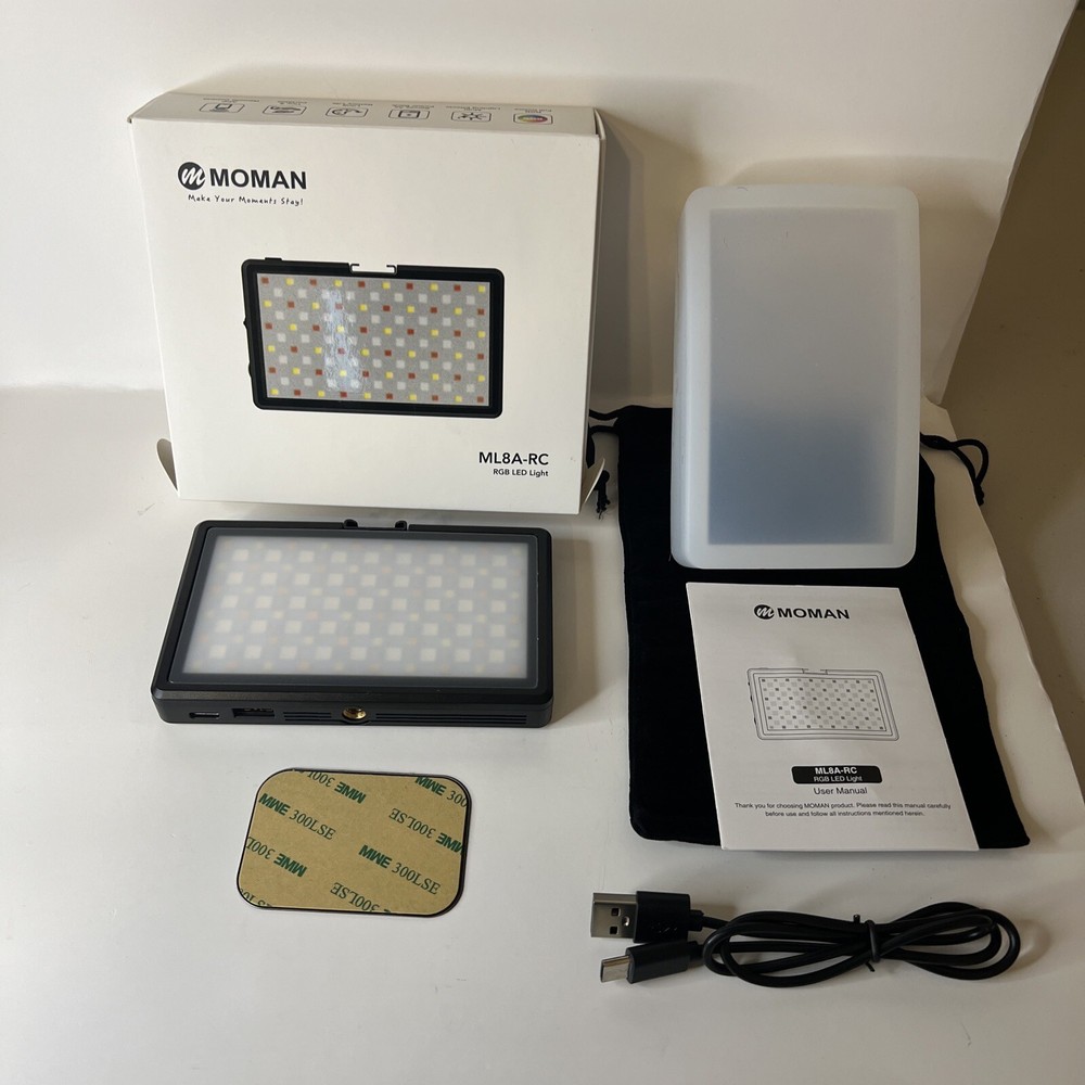 Moman ML8A-RC RGB LED Camera Light