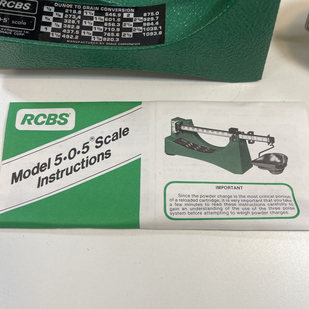 RCBS 5-0-5 Scale Reloading Powder Model 505