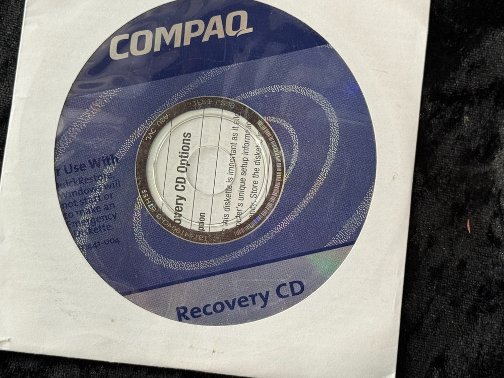 Compaq  Recovery CD 19144-004 Windows PC 2000