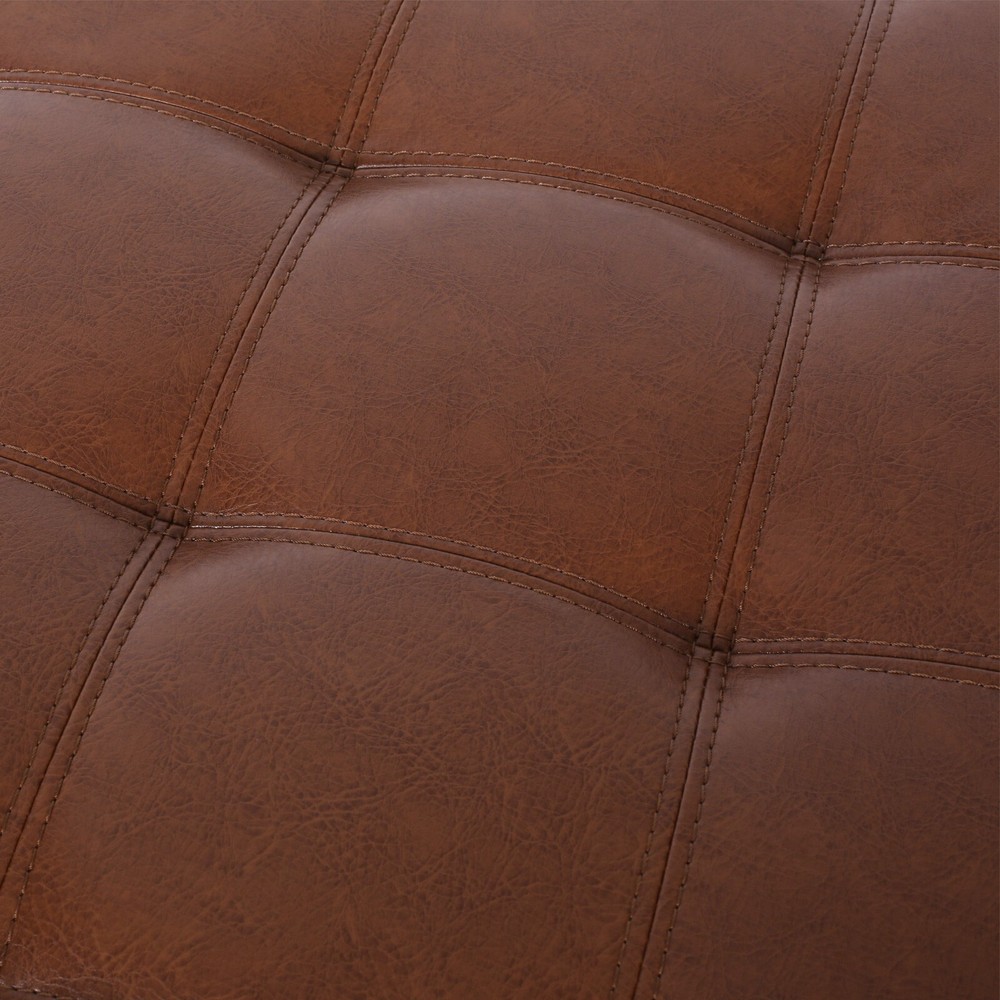 Rigby Faux Leather Storage Ottoman