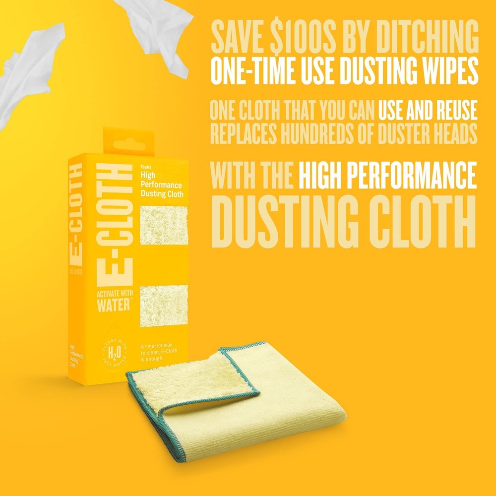 E-Cloth High Performance Dusting Cloth - Microfiber Dusters for Cleaning, Sup...