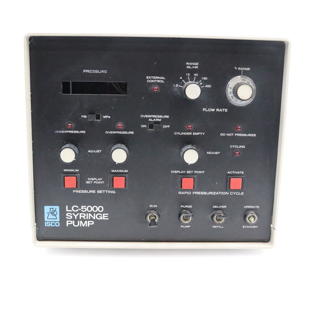 Teledyne ISCO LC-5000 Syringe Pump Controller, No Pressure Display, Powers On