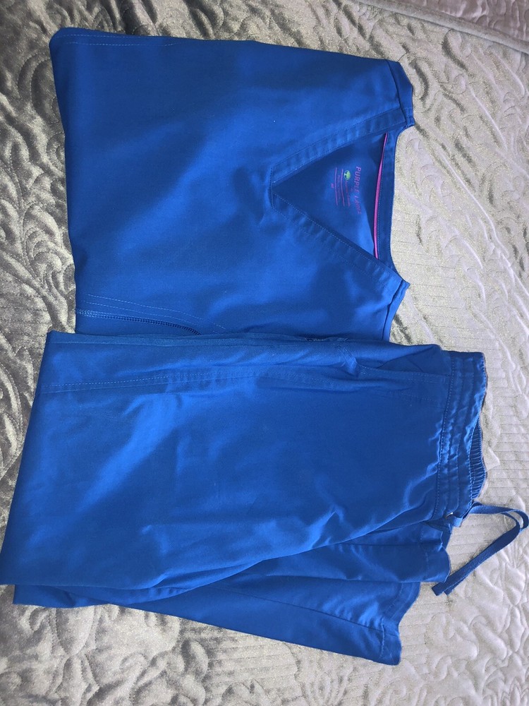 Healing Hands Purple Label Scrub Set Medium Royal Blue