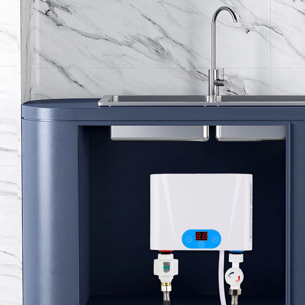Smart Electric Tankless Under Sink Water Heater 220V Instant Heating Kitchen
