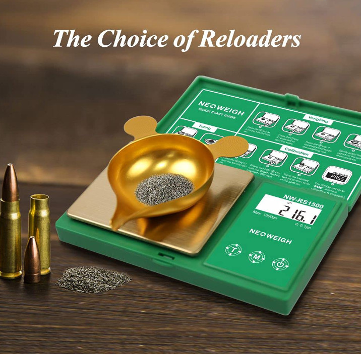 Reloading Scale, Powder Scale for Reloading, 1500 grains x 0.1 gn