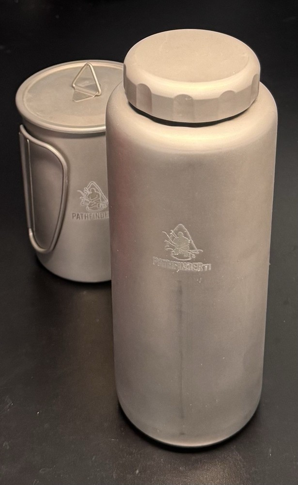 Pathfinder Titanium Bottle and Nesting Cup Set with Molle Attachment [UNUSED]