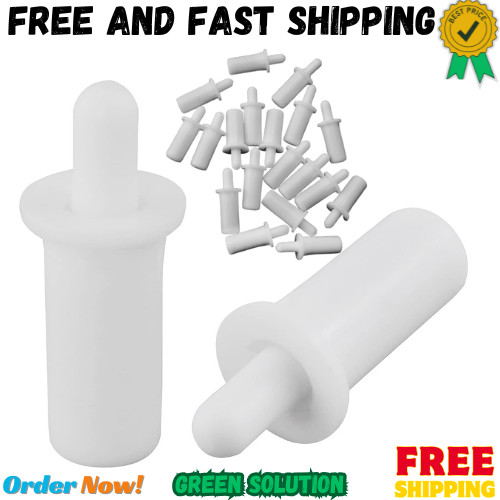 Durable 20PCS White Louver Spring Pins - Rust Resistant Maintenance Solution