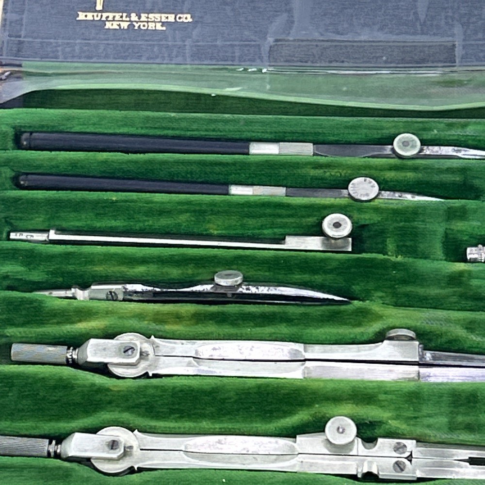 Keuffel & Esser Co Challenge Compass Drafting Set Complete Vintage Model 9726F