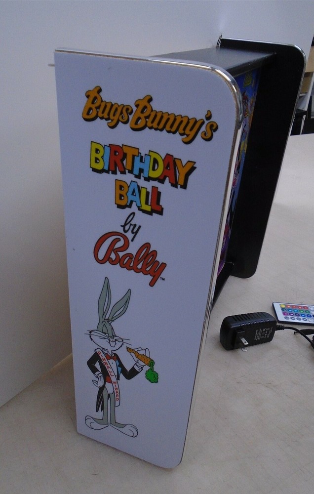 Bally Bugs Bunny Birthday Bash Pinball Head LED Display light box