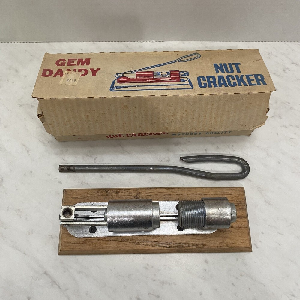 GEM DANDY NUT CRACKER SLIGHTLY USED IN BOX VINTAGE