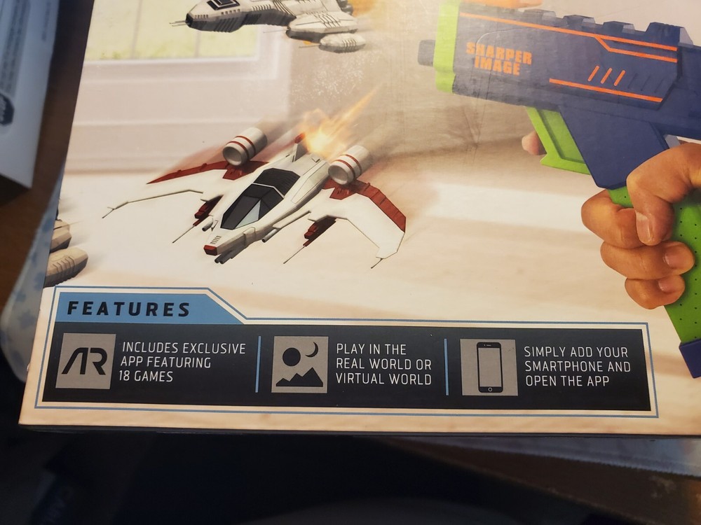 Two (2) Sharper Image Augmented Virtual Reality Laser Game use with Smartphone