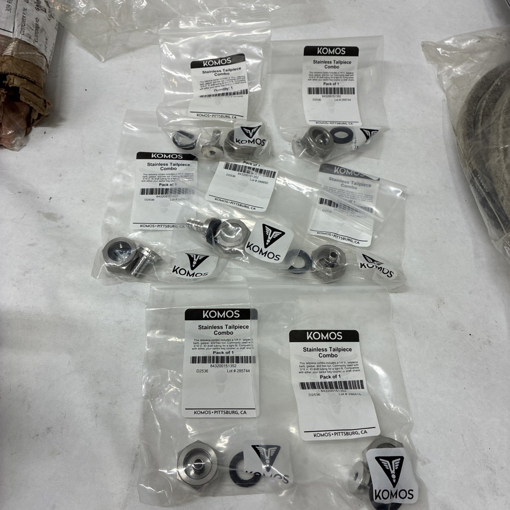 KOMOS® Stainless Tailpiece Combo Qty 7