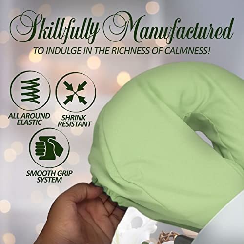 Microfiber Face Rest Cradle Covers - Pieces () 4 Sage Green