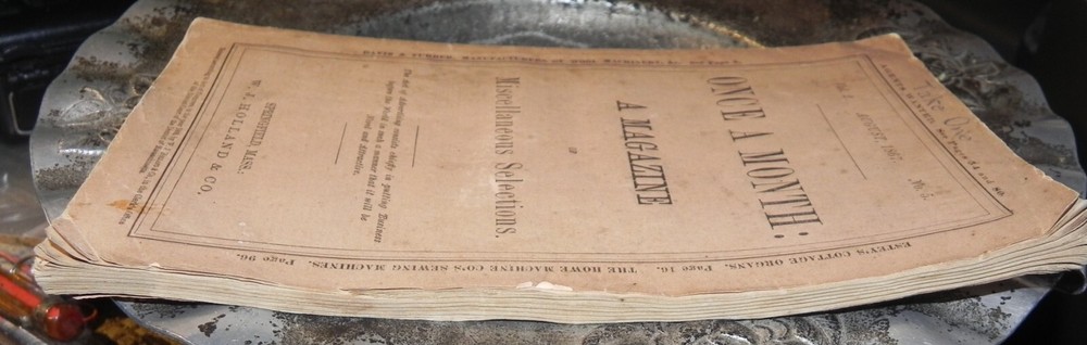 ONCE A MONTH A Magazine AUGUST 1867
