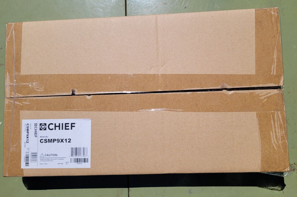 Brand New Chief CSMP9X12 Proximity Component Storage Panel Mounting Panel Black